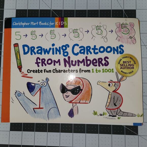 Christopher Hart Books for Kids-Drawing Cartoon from Shapes, Letters & Numbers - Picture 2 of 16